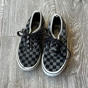 Suede checkered vans